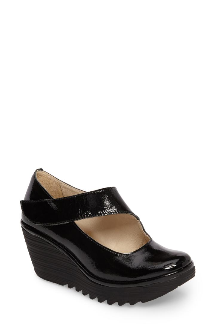 Women's Fly London 'yasi' Wedge Pump Us / 35eu W - Black