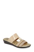 Women's Tuscany By Easy Street Sonnet Slide Sandal .5 M - Beige