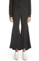 Women's Comme Des Garcons Wool Flare Pants - Black