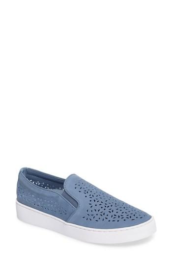 Women's Vionic Perforated Slip-on Sneaker M - Blue