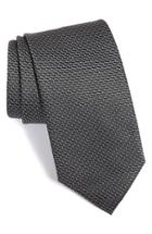 Men's Canali Geometric Silk Tie, Size - Metallic