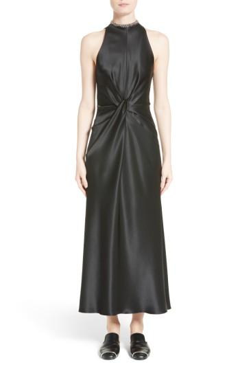 Women's Alexander Wang Fishbone Necklace Silk Satin Dress