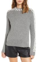Women's Endless Rose Contrast Knit Sweater - Grey