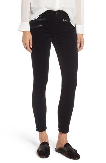 Women's Ag The Legging Ankle Skinny Moto Velvet Pants