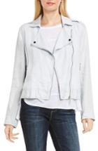 Women's Two By Vince Camuto Drapey Linen Moto Jacket