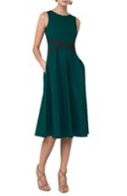 Women's Akris Punto Crisscross Midi Dress - Green