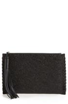 Allsaints Kepi Leather Zip Pouch - Black