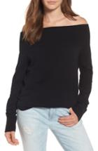 Women's Treasure & Bond Off The Shoulder Sweater - Black