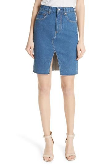 Women's Rag & Bone/jean Suji Denim Skirt - Blue
