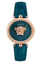 Women's Versace Palazzo Empire Leather Strap Watch, 34mm