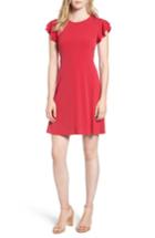 Women's Velvet By Graham & Spencer Flutter Sleeve Stretch Jersey Dress - Red