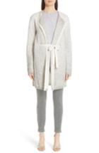 Women's St. John Collection Brushed Degrade Jacquard Knit Cardigan, Size - Grey