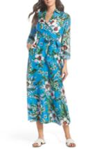 Women's Dvf Cover-up Wrap Dress, Size - Blue