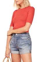 Women's Reformation Janine Ribbed Top - Red