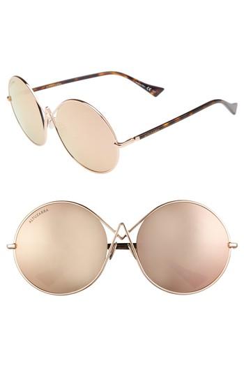 Women's Altuzarra 60mm Round Sunglasses - Rose Gold