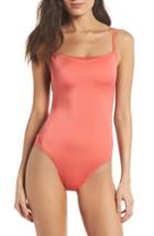 Women's Leith Retro One-piece Swimsuit - Coral