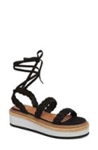 Women's Alias Mae Nieve Braided Platform Sandal Us / 36eu - Black
