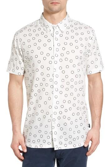 Men's Rvca Ring Print Woven Shirt