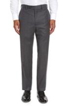 Men's Jb Britches Flat Front Solid Wool & Cashmere Trousers