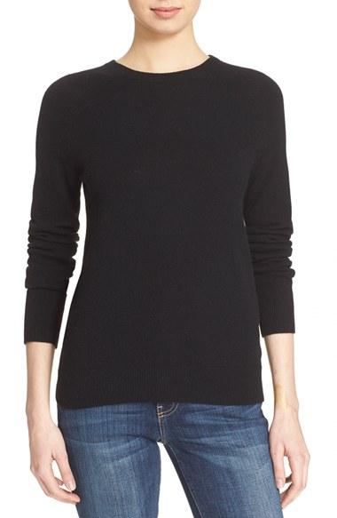 Women's Equipment 'sloane' Crewneck Cashmere Sweater - Black