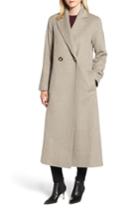 Women's Fleurette Long Double Breasted Loro Piana Wool Coat - Beige