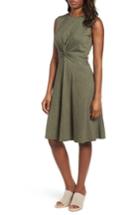 Women's Caslon Twist Front Knit Dress - Green