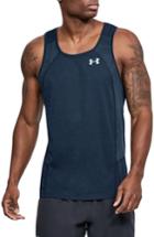 Men's Under Armour Threaborne Swyft Fit Tank, Size Small - Blue