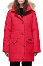 Women's Canada Goose 'trillium' Regular Fit Down Parka With Genuine Coyote Fur Trim P (2-4p) - Red