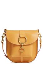 Frye Ilana Leather Saddle Bag - Yellow