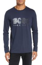 Men's Boss Togn Regular Fit Long Sleeve T-shirt - Blue