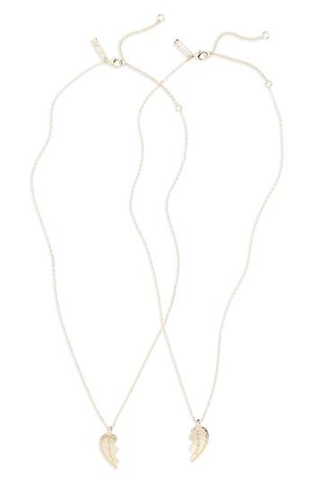 Women's Topshop Gal Broken Heart Pendant Necklace