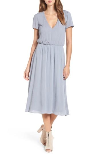 Women's Wayf Blouson Midi Dress - Grey