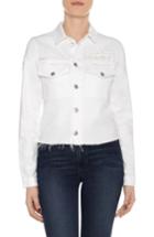 Women's Joe's Military Crop Jacket - White