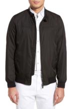 Men's Ted Baker London Nylon Bomber Jacket (xxl) - Black