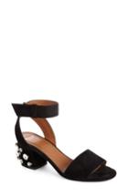Women's Givenchy Paris Crystal Ankle Strap Sandal Eu - Black