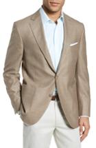 Men's Peter Millar Classic Fit Wool Blend Blazer R - Brown