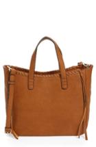 Sole Society Court Whipstitch Tote - Brown