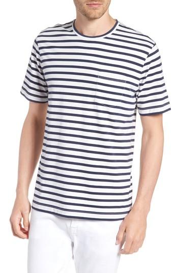 Men's 1901 Stripe Pocket T-shirt - White