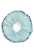 New Friends Colony Pompom Scrunchie, Size - Blue