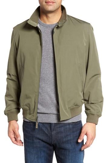Men's Sanyo Water-repellent Zip Front Jacket, Size - Green