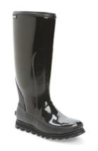 Women's Sorel Joan Glossy Rain Boot, Size 5 M - Black