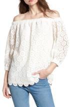 Women's Bishop + Young Karlee Lace Off The Shoulder Top - White