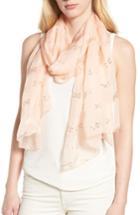 Women's Ted Baker London Jacquard Bow Silk Scarf, Size - Pink