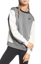Women's Nike Colorblock Fleece Top - Grey
