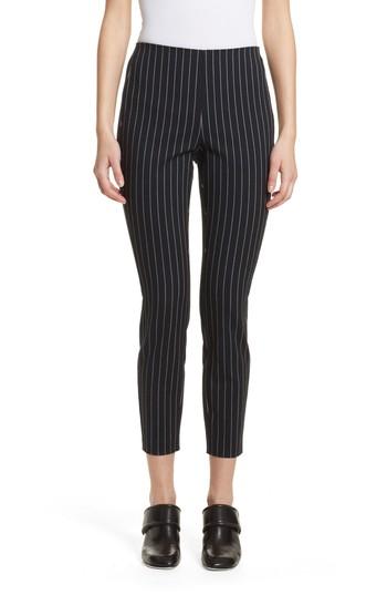 Women's Rag & Bone Simone Pinstripe Pants - Black