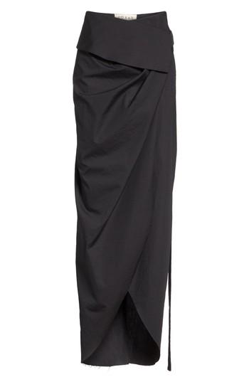 Women's A.w.a.k.e. High Waist Wrap Skirt Us / 36 Fr - Black