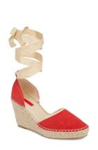 Women's Topshop Williams Wraparound Espadrille Wedge .5us / 36eu - Red