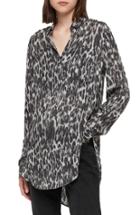 Women's Allsaints Keri Leopard Tunic Top - Grey