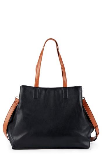 Sole Society Hester Faux Leather Tote - Black