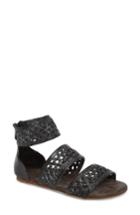 Women's Roan Clio Woven Ankle Cuff Sandal M - Black